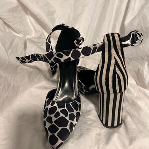 Stylish Black and White Women's Heels